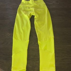 Adidas Neon Green/Yellow Leggings women’s XS